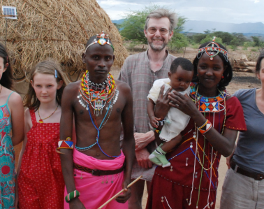 The Channer family with friends in Baringo County, Kenya. 