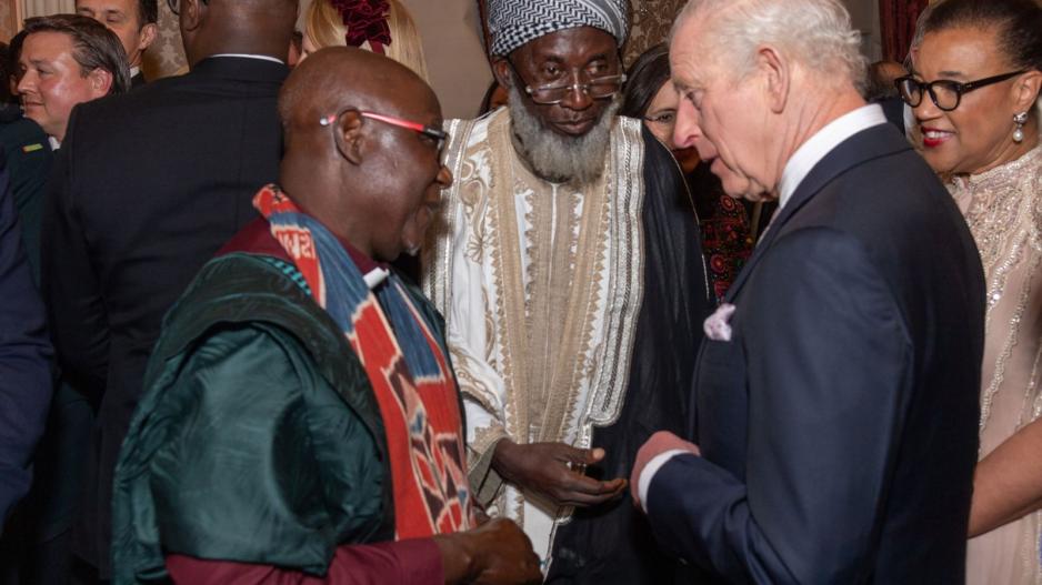 King Charles with Imam & Pastor - Commonwelath Peace Prize King Charles with Imam & Pastor - Commonwelath Peace Prize